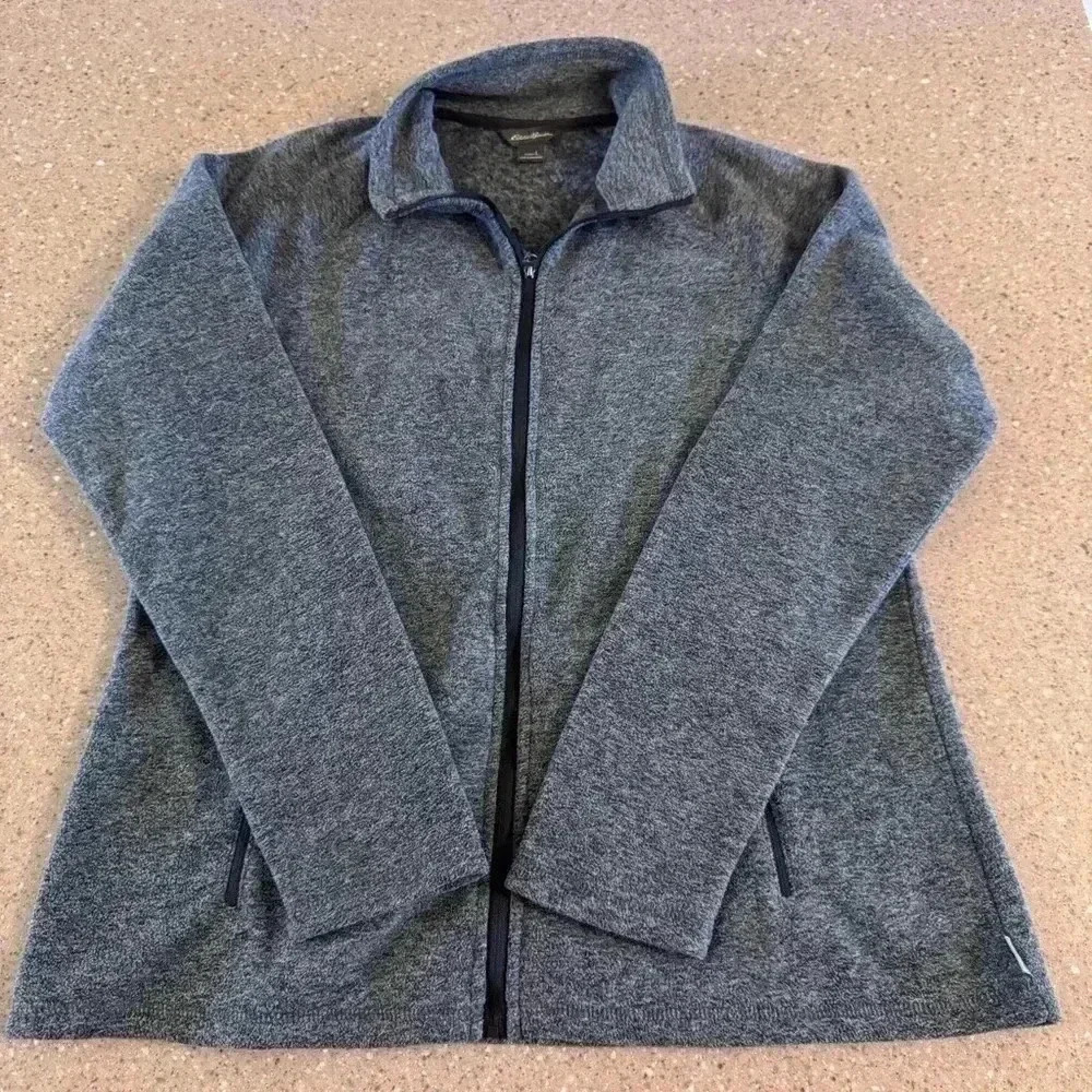 Eddie Bauer Womens Radiator Fleece Full-Zip Mock Jacket Large Warm Winter